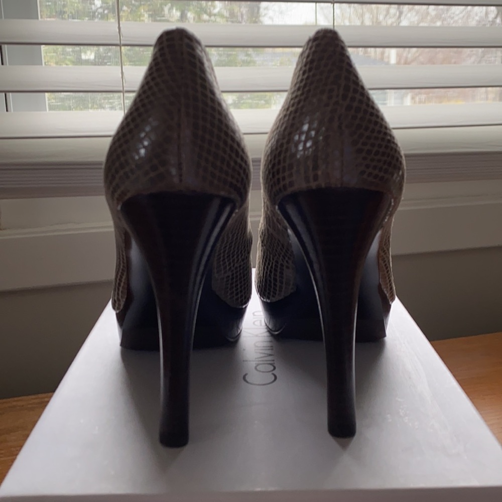Calvin Klein Karsyn Metallic Python Pump - image 5